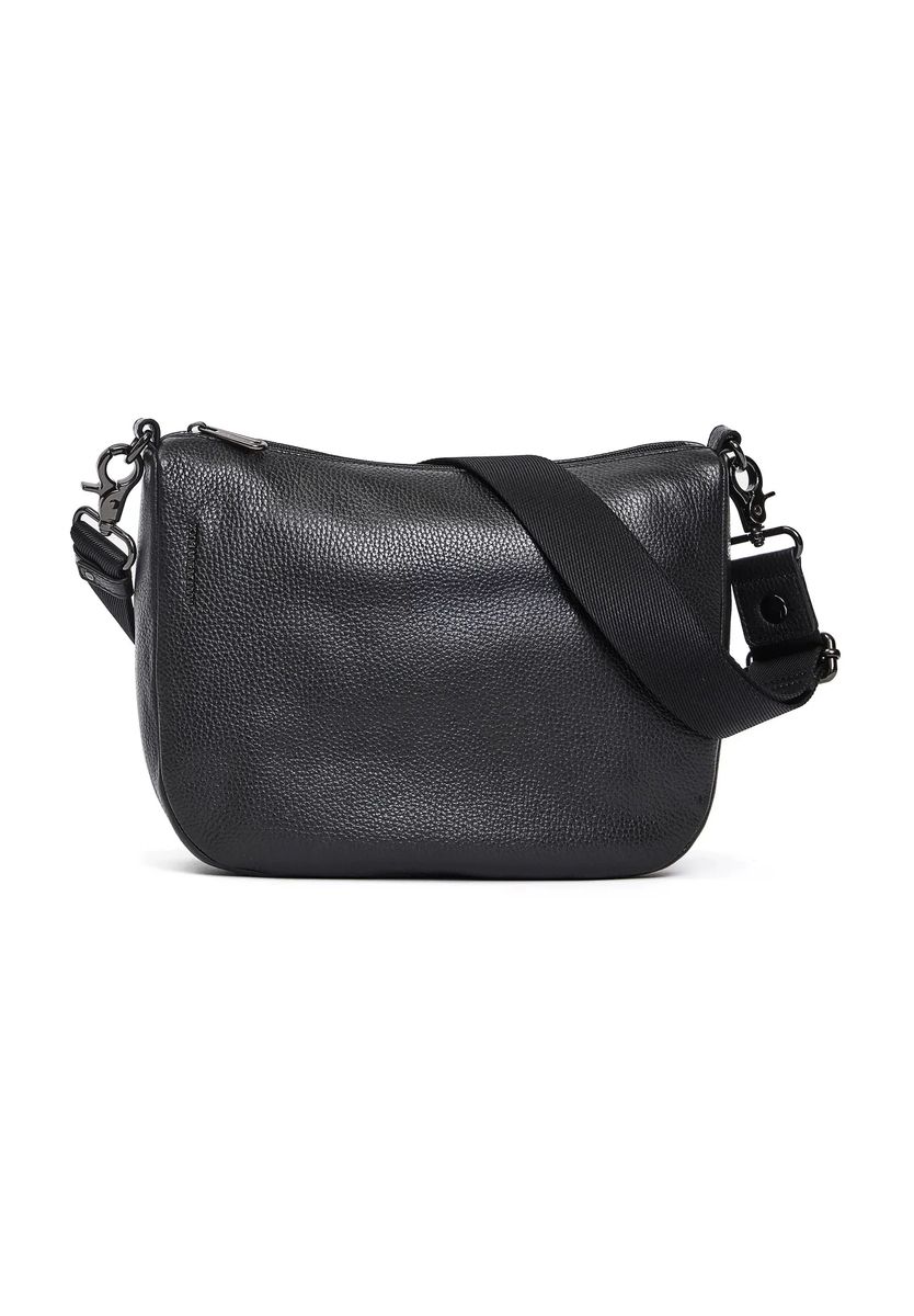 Minimalistische Umhängetasche aus genarbtem Leder
