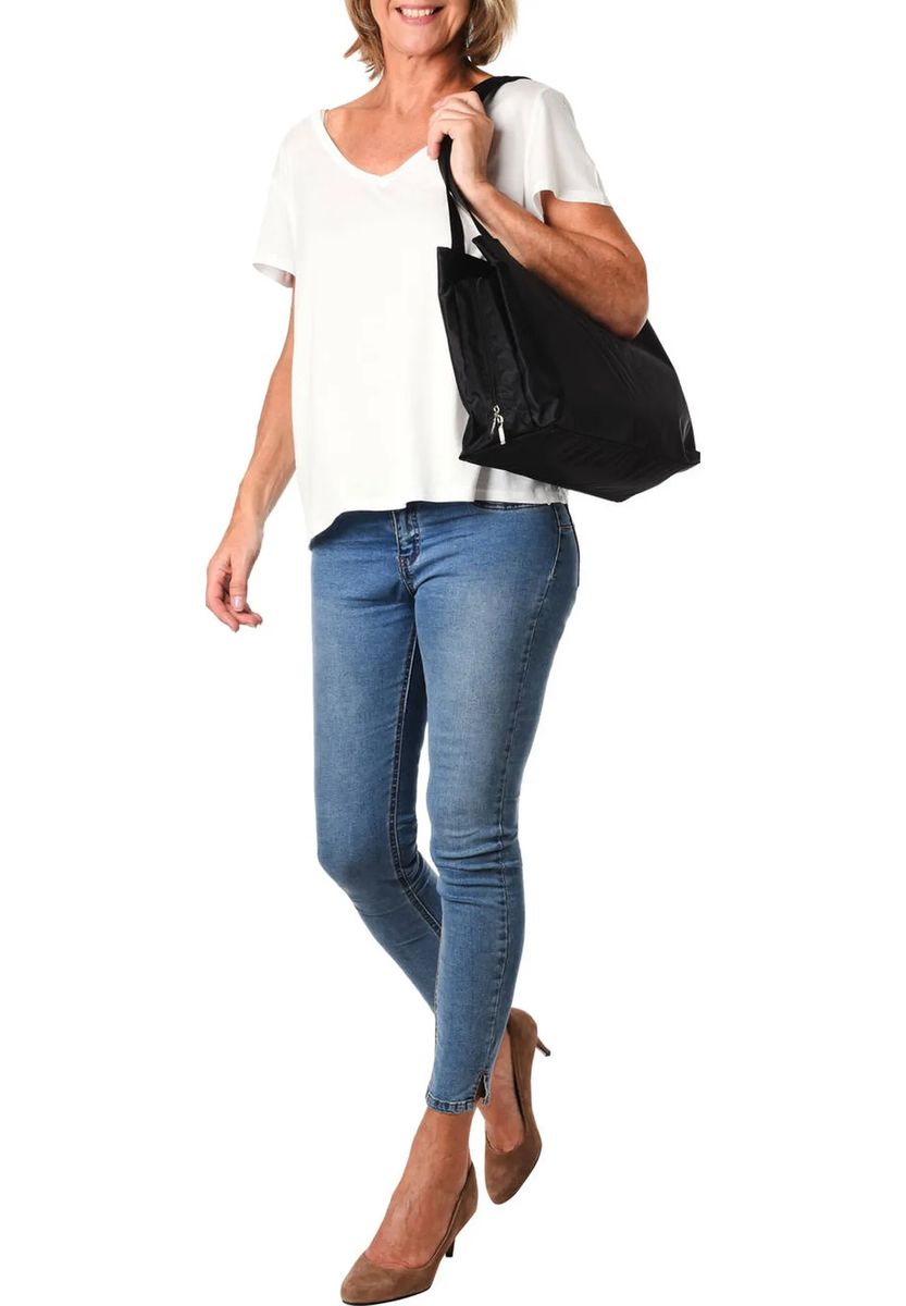 Minimalistische Robuste Nylon-Shoppertasche