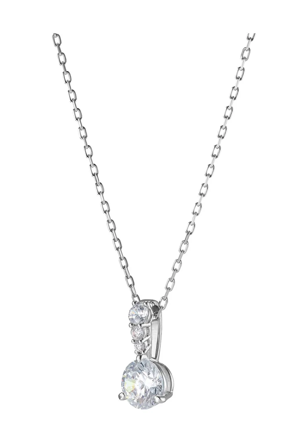 Elegante Halskette mit Solitär-Kristallanhänger