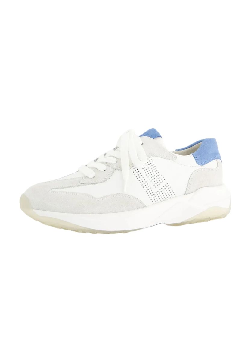 Chunky Plateauschuhe im Materialmix