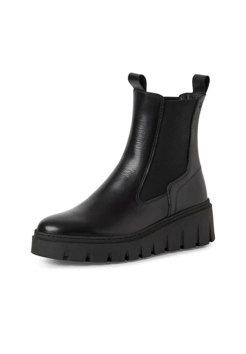 Chunky Leder-Chelsea-Boots