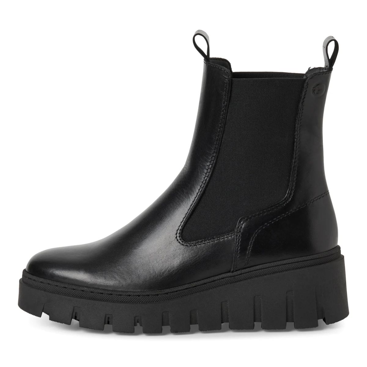 Chunky Leder-Chelsea-Boots