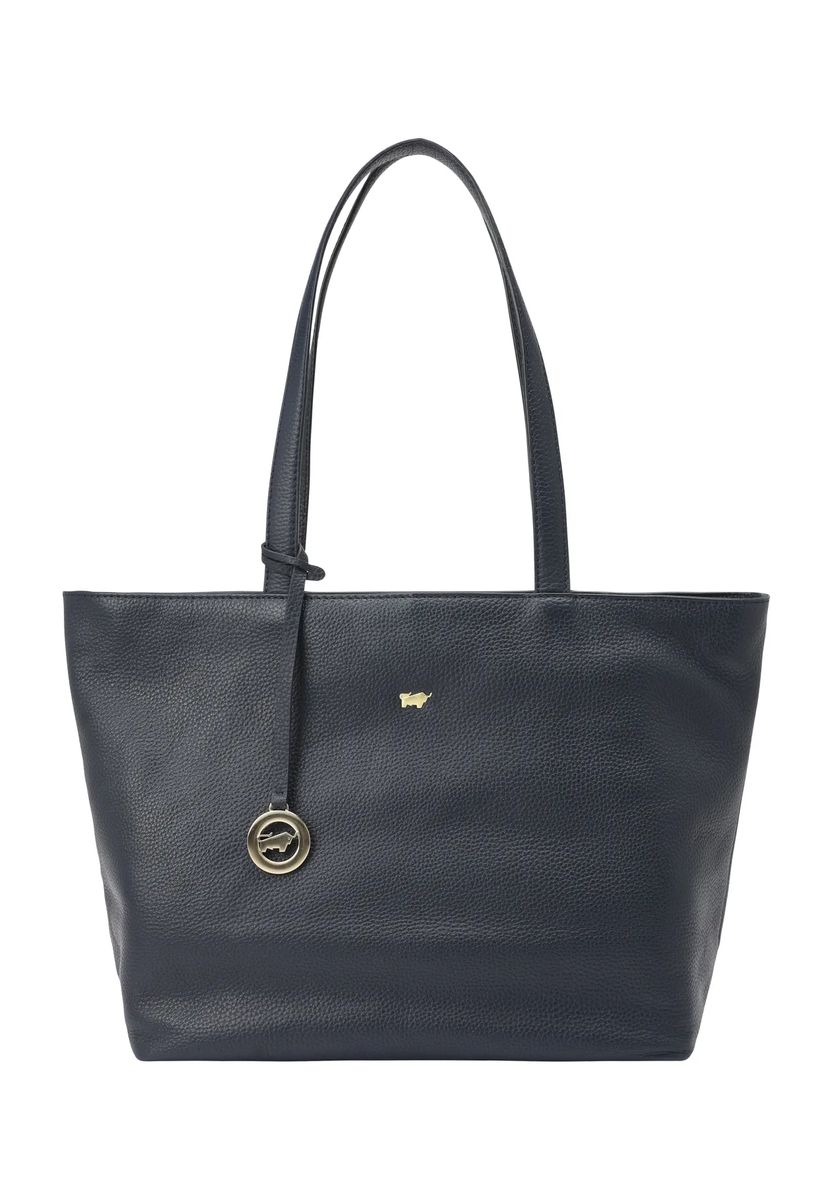 Eleganter Shopper aus genarbtem Leder