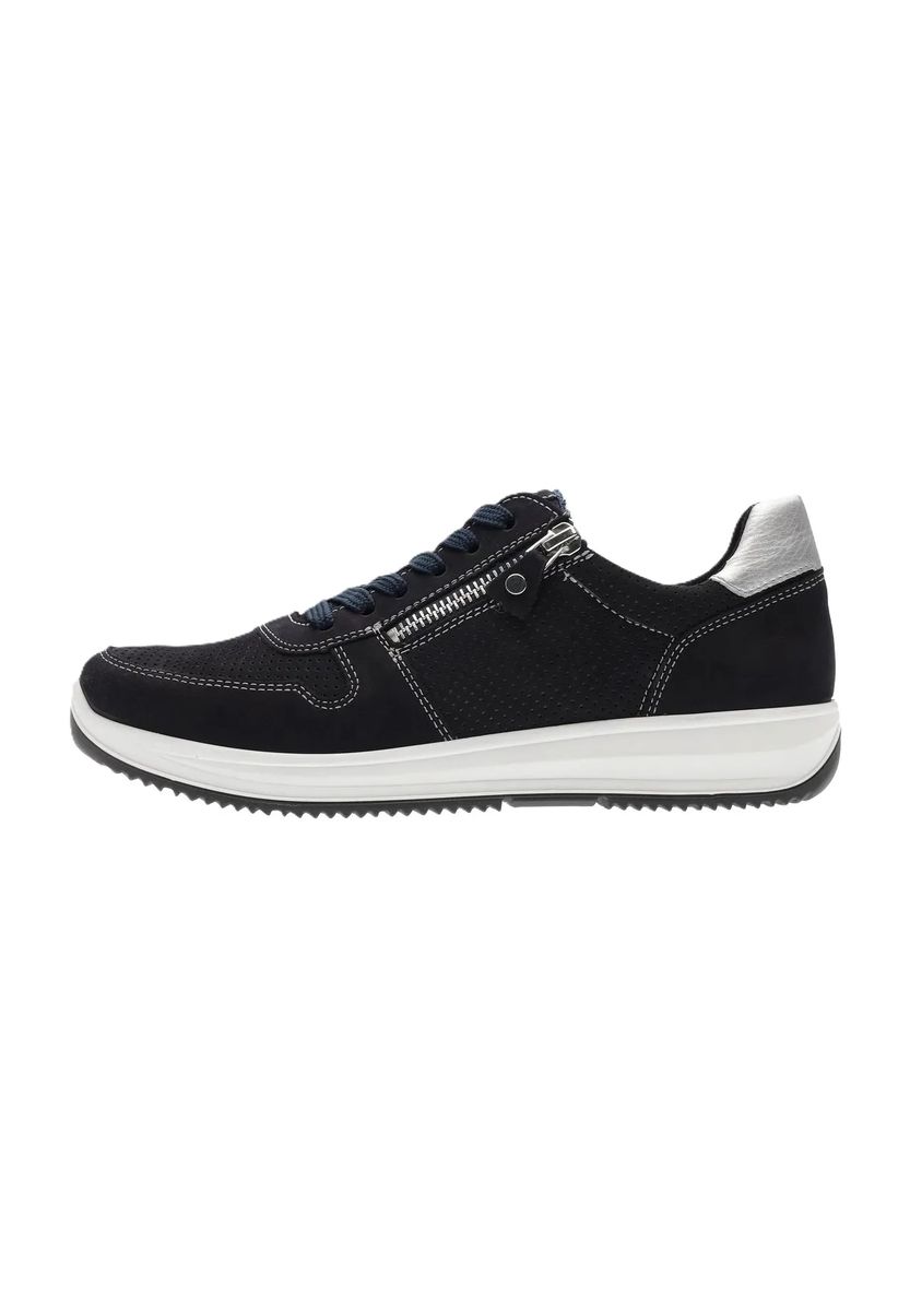Komfort-Wildleder-Sneaker mit Reißverschluss