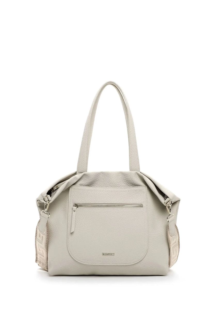 Vielseitiger Shopper aus genarbtem Kunstleder