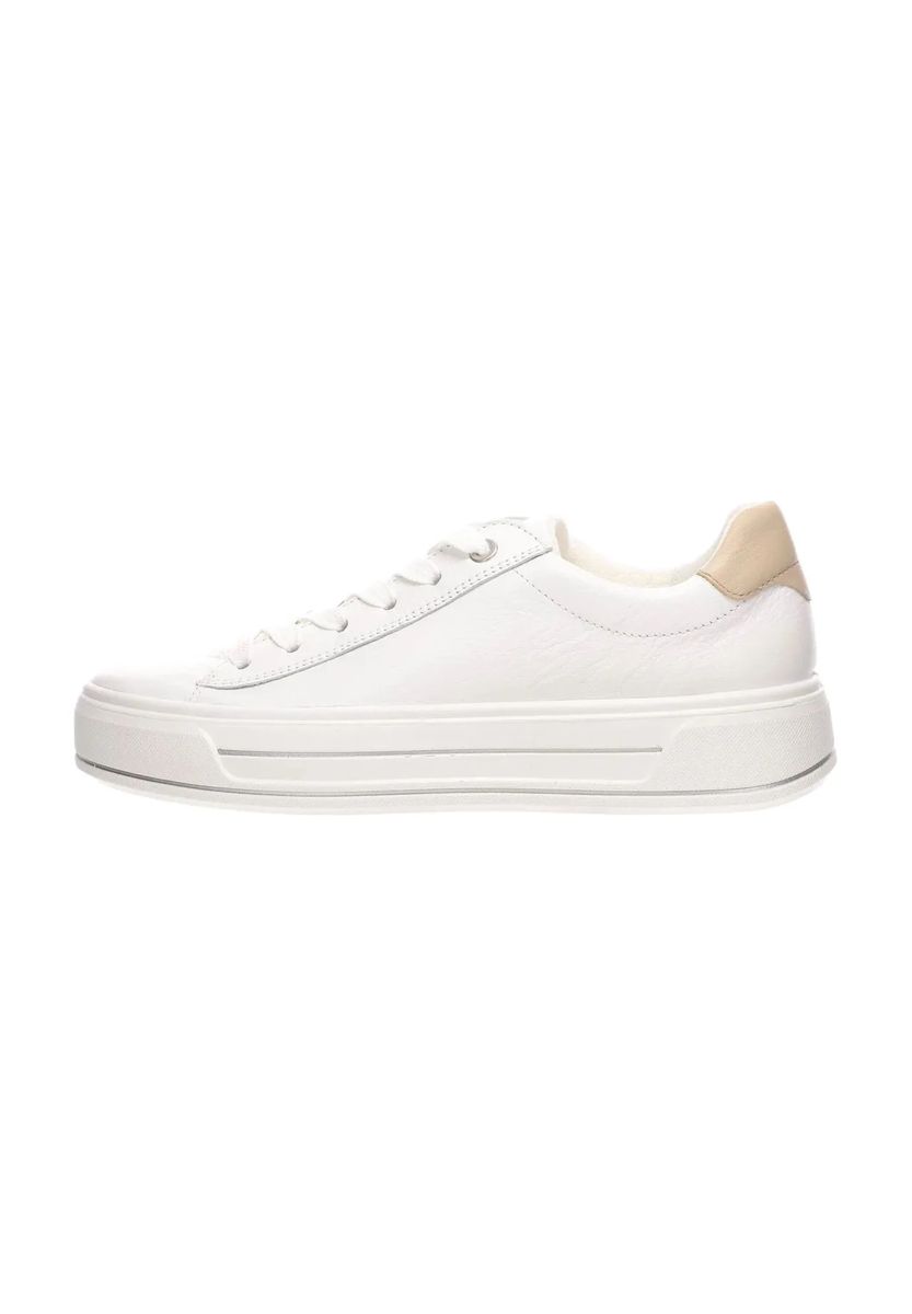 Minimalistische Leder-Plateau-Sneaker