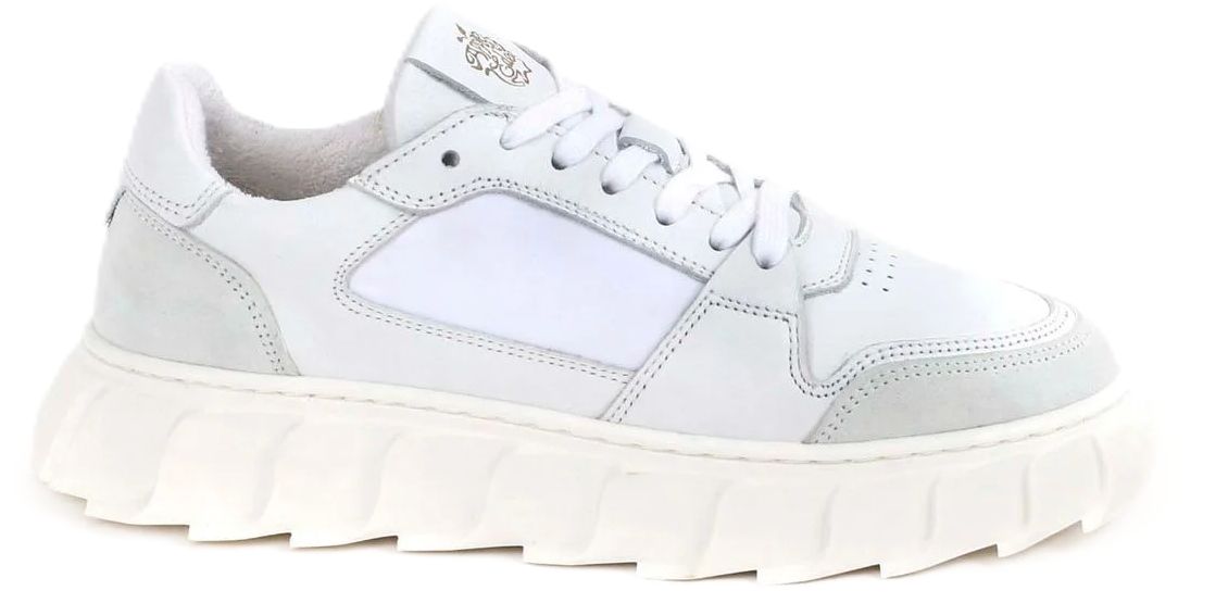 Plateau-Sneaker aus Leder