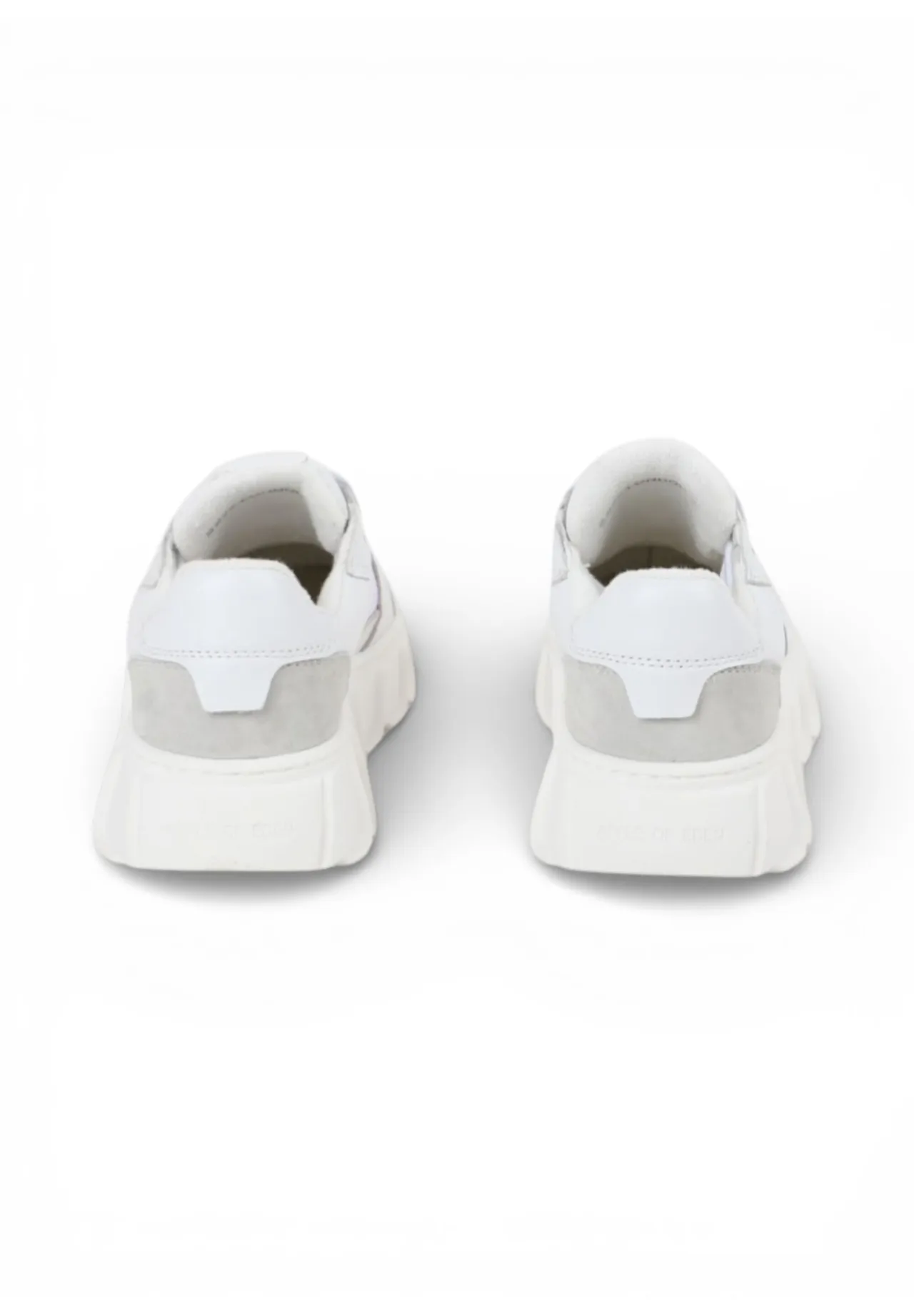 Plateau-Sneaker aus Leder