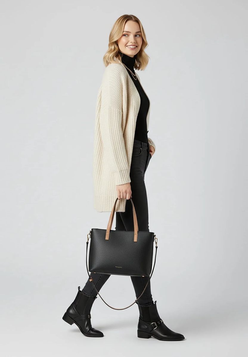 Minimalistischer zweifarbiger Shopper