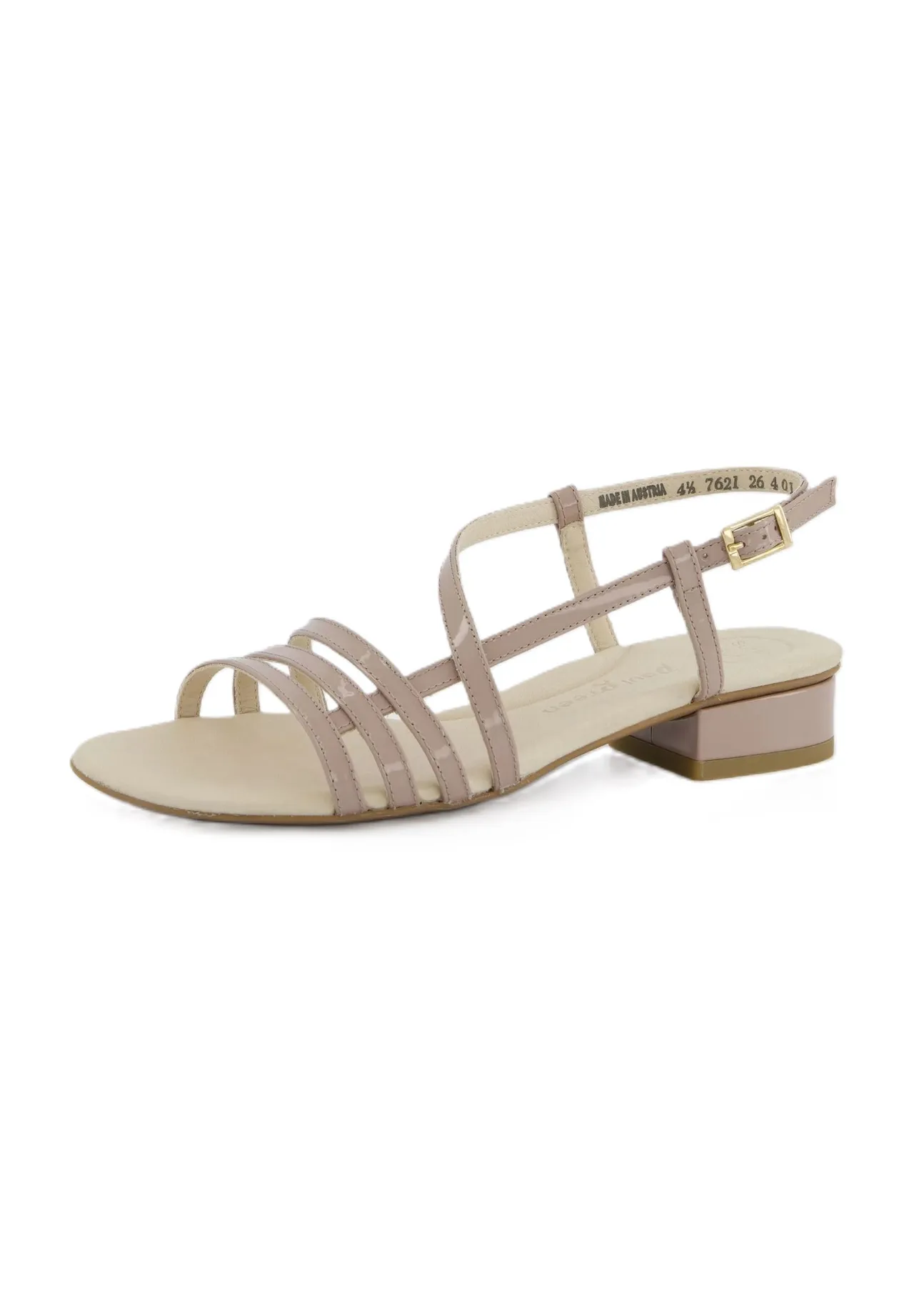 Elegante Riemchen-Sandaletten aus Lackleder