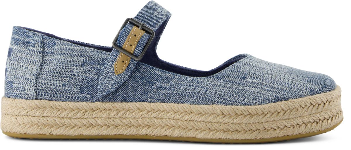 Mary Jane Espadrilles mit Plateausohle