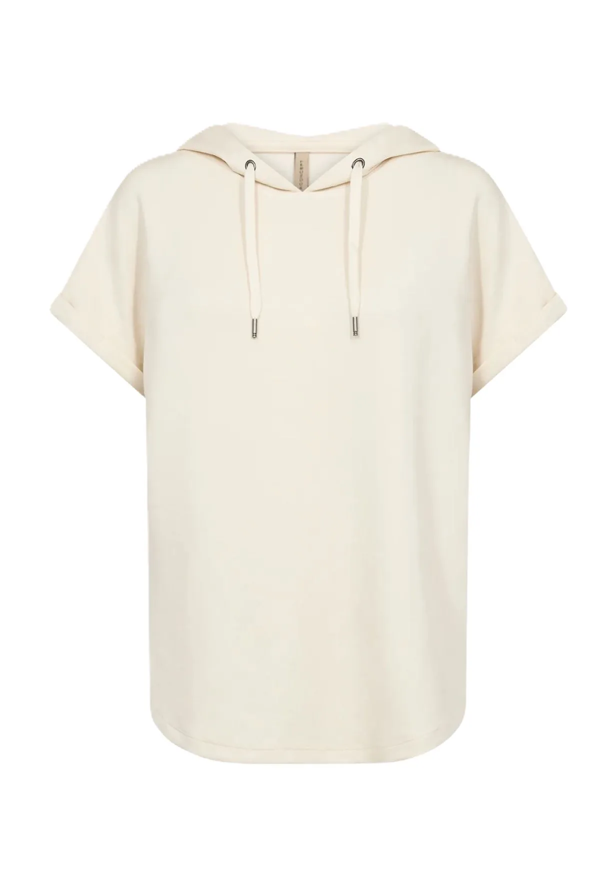 Kurzärmeliges Kapuzen-Sweatshirt