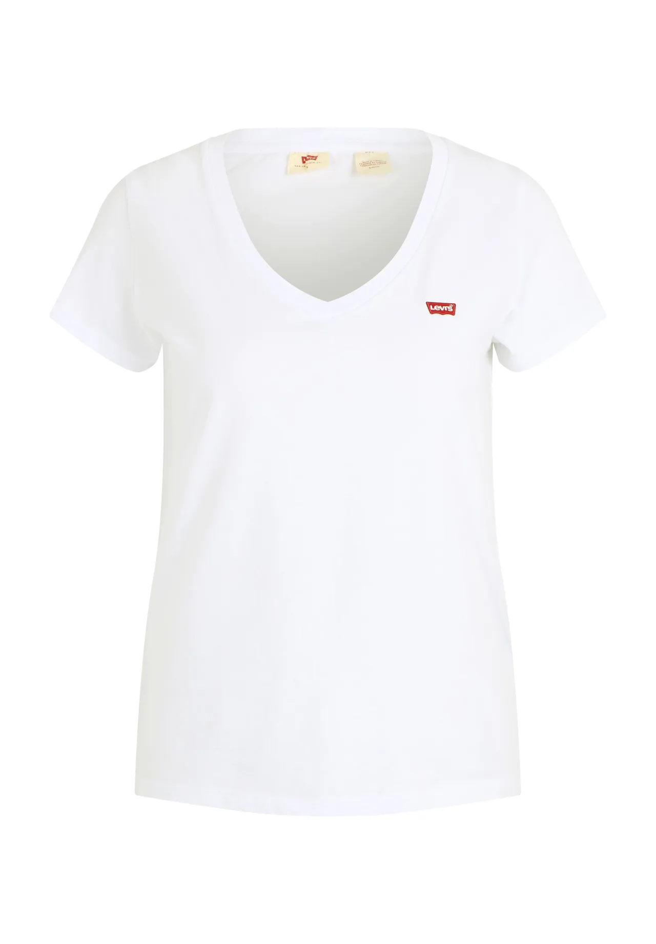 Klassisches V-Ausschnitt T-Shirt aus Baumwolle