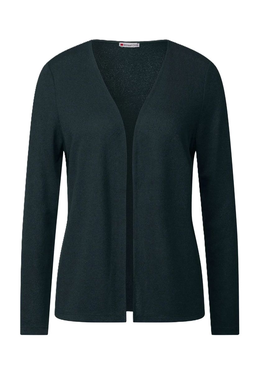Feinstrickjacke mit offener Front