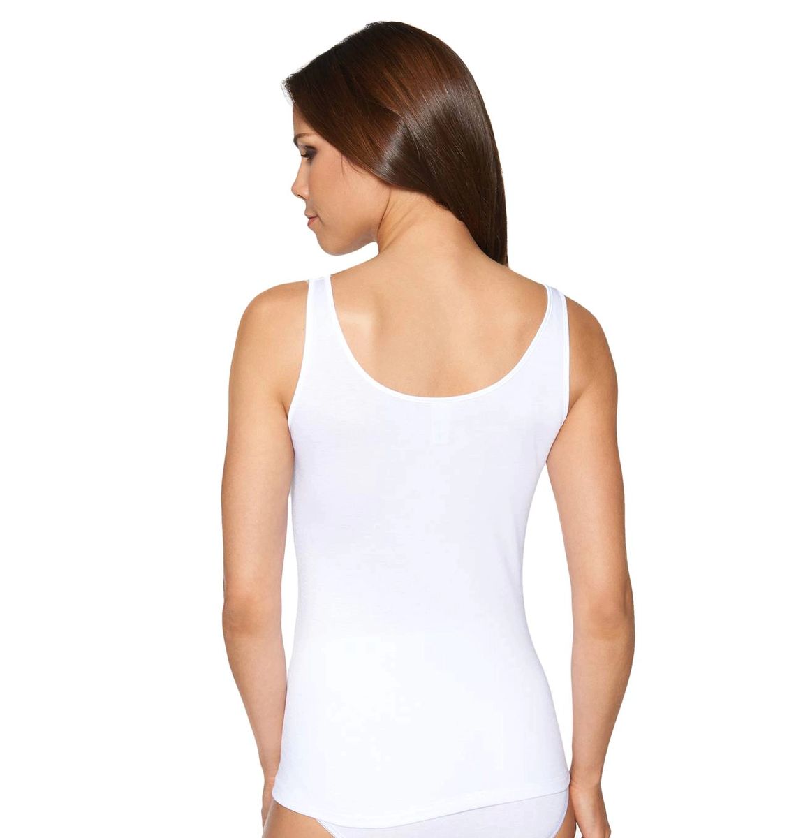 Jersey-Top mit Spitzenbesatz