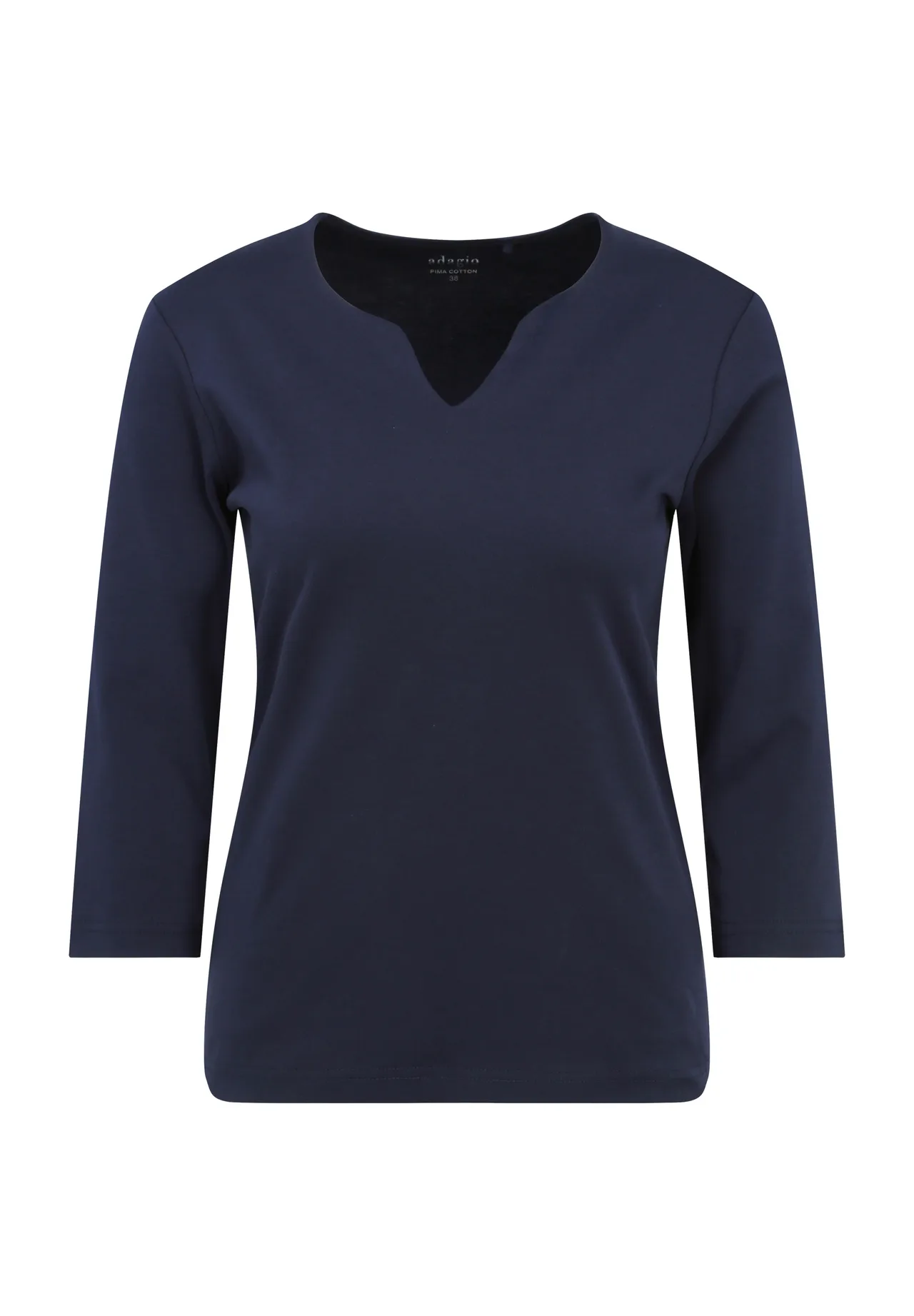 Klassisches Split-Neck mit 3/4-Ärmeln