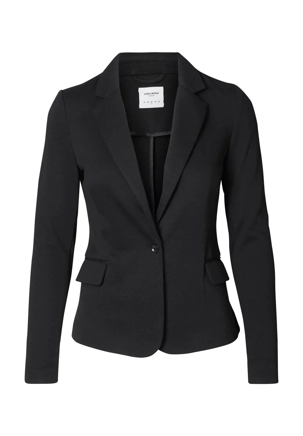 Taillierter Ein-Knopf-Blazer mit Revers
