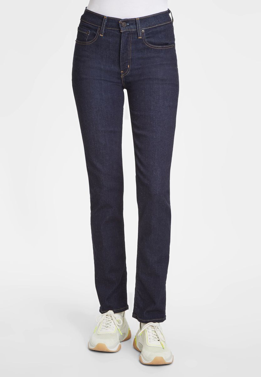 High-Waist Slim-Fit Jeans
