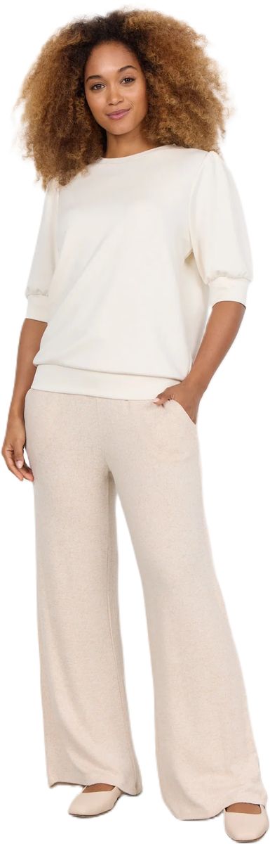 Kurzarm-Sweatshirt mit Puffärmeln