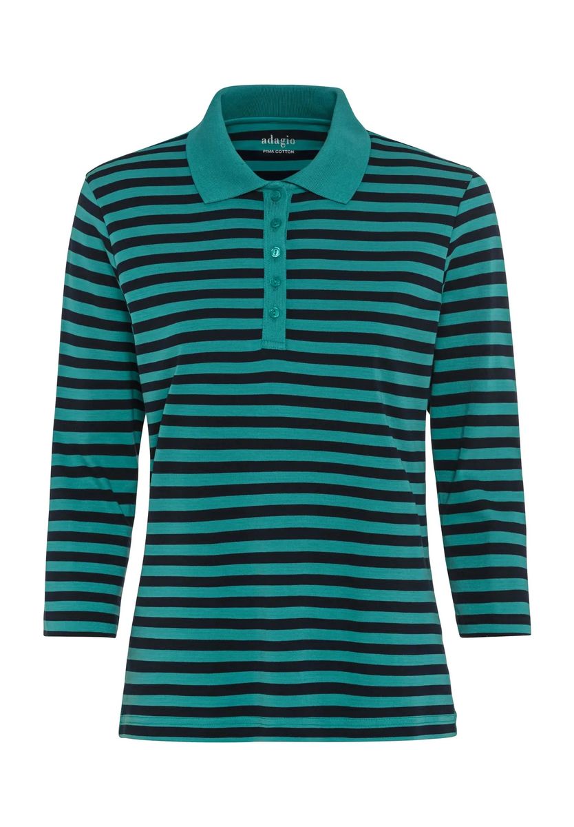 Gestreiftes Polo-Shirt aus Pima-Baumwolle