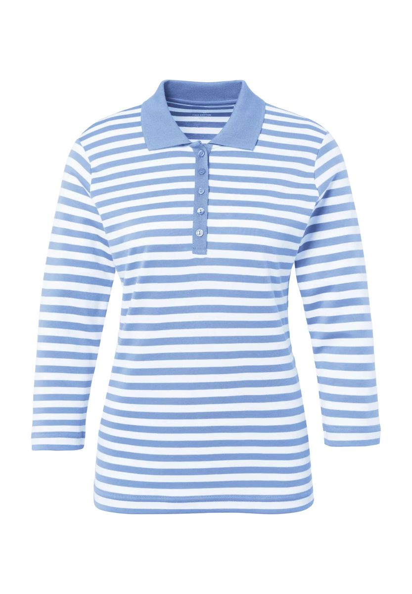 Gestreiftes Poloshirt aus Pima-Baumwolle
