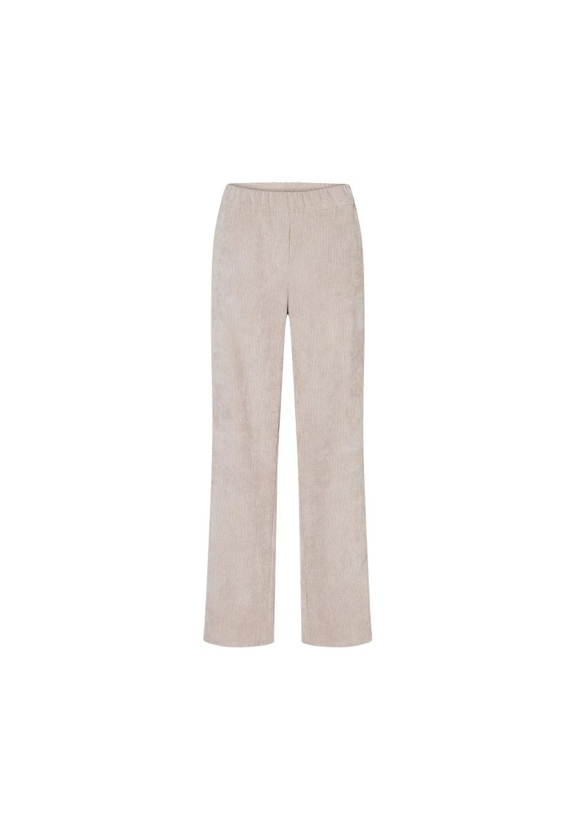Weite Cordhose mit elastischem Bund
