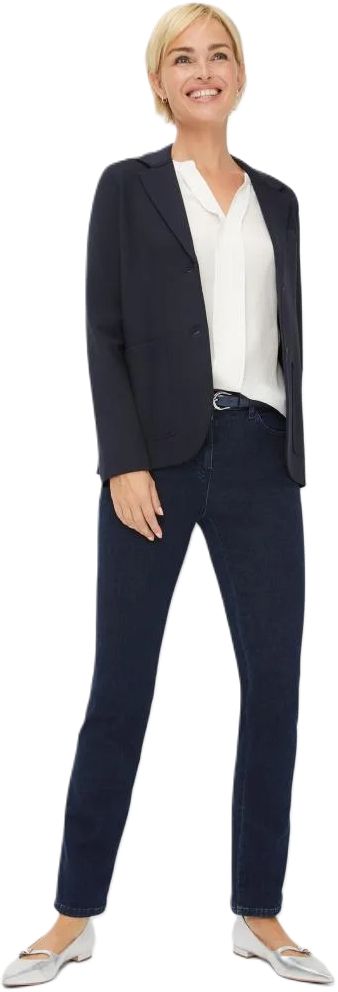 Klassische Straight-Leg Stretch-Jeans