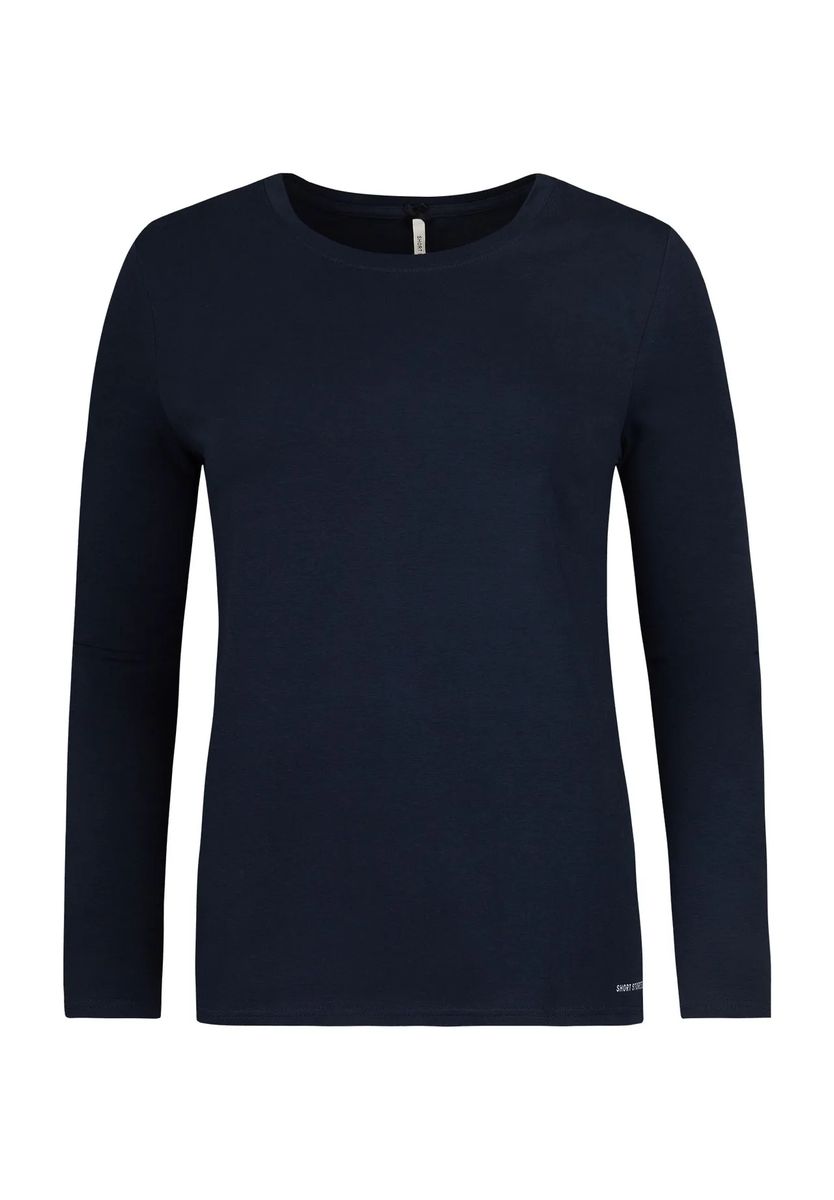 Klassisches Langarmshirt mit Rundhalsausschnitt