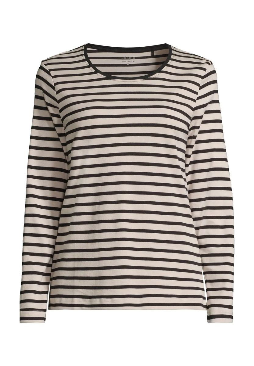 Klassisches gestreiftes Langarmshirt aus Baumwolle