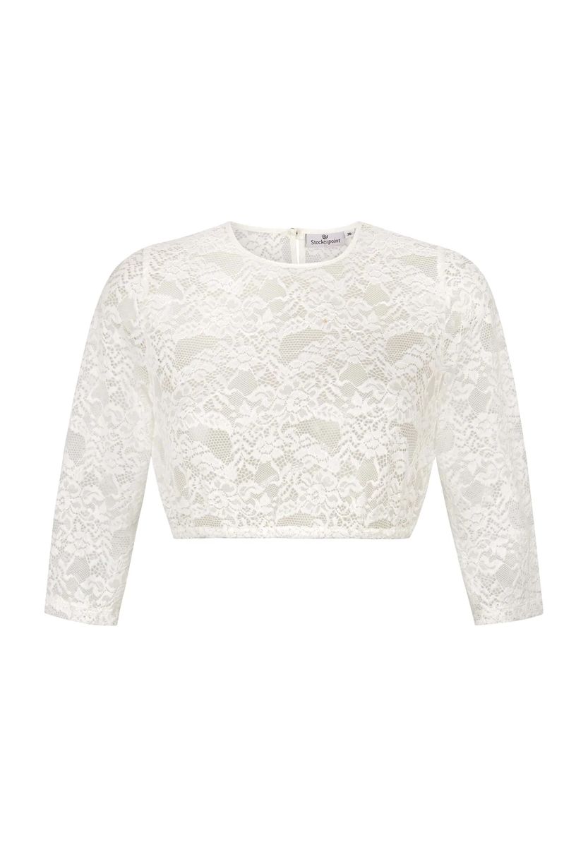 Elegante hochgeschlossene Spitzenbluse