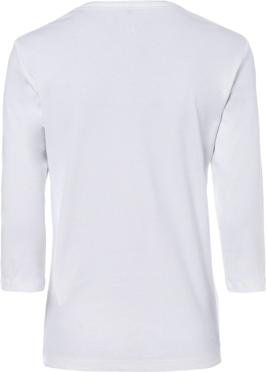 Baumwollshirt mit Verziertem V-Ausschnitt