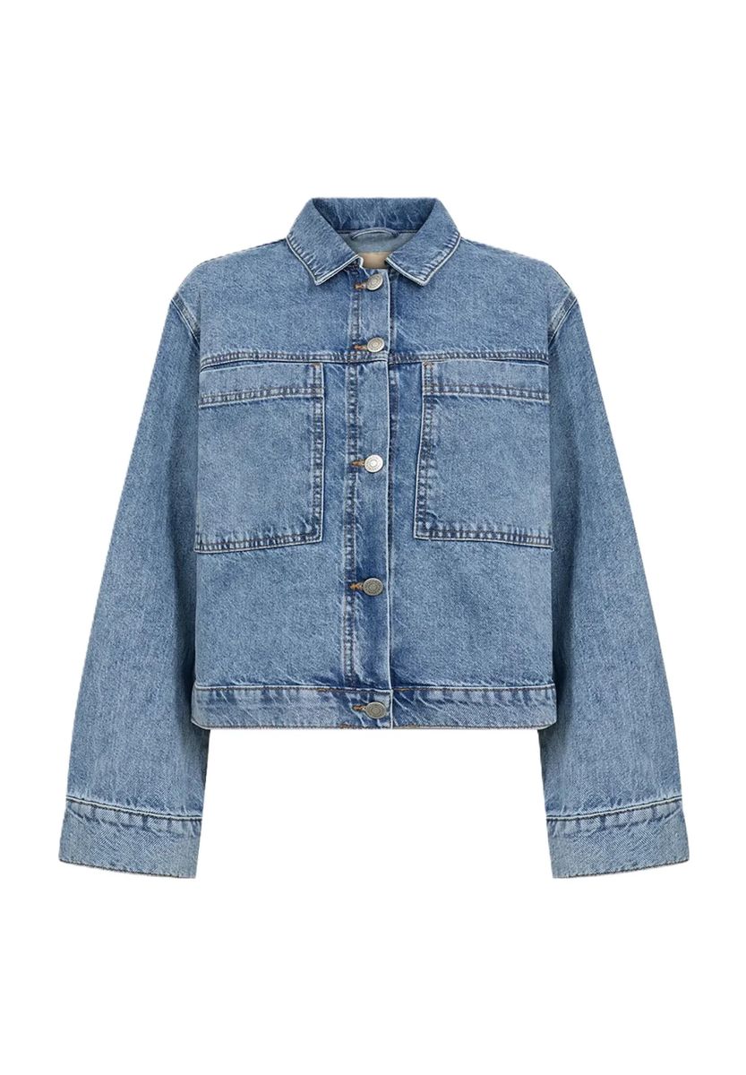 Cropped Boxy Jeansjacke