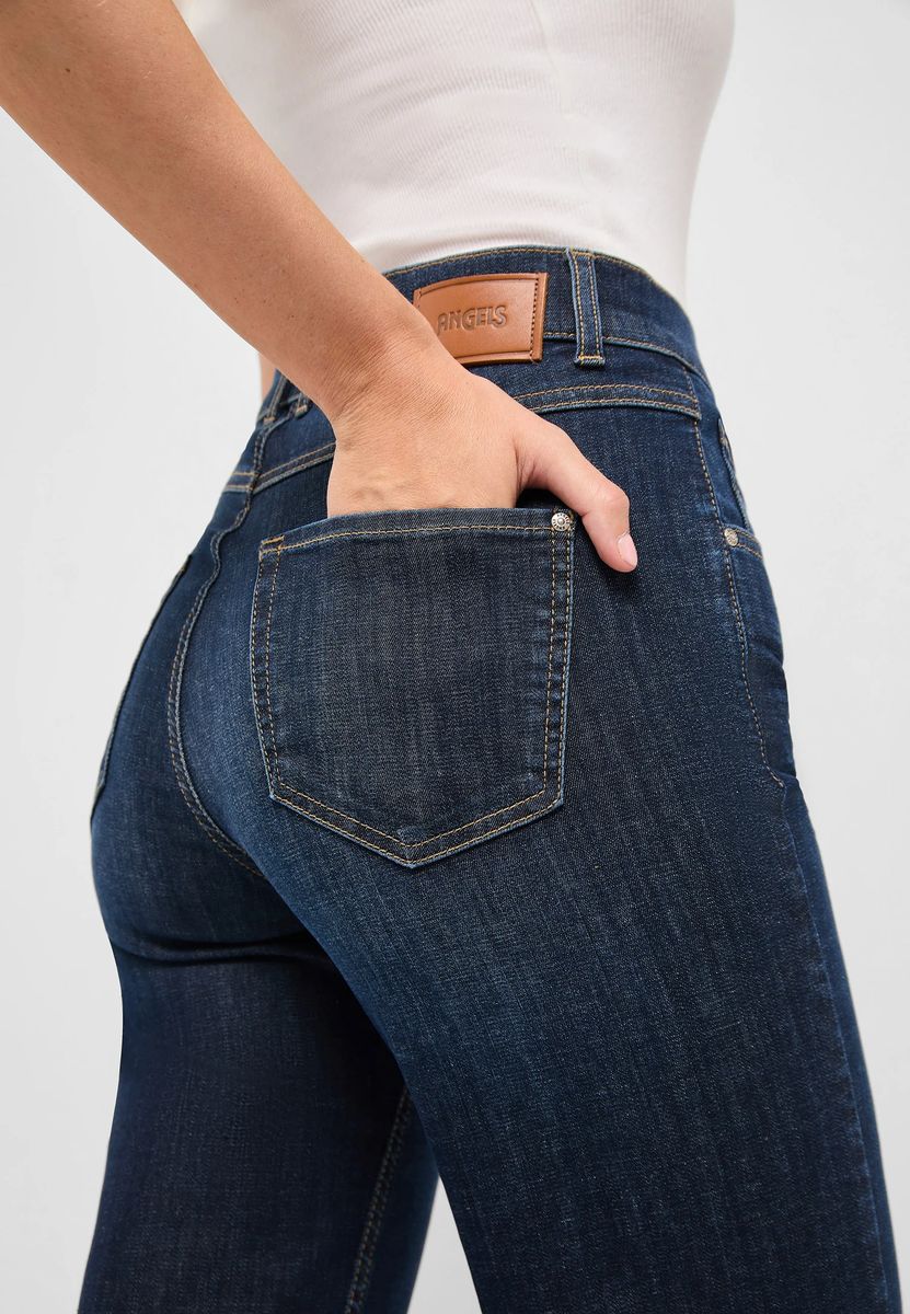 High-Waist Bootcut-Stretch-Jeans