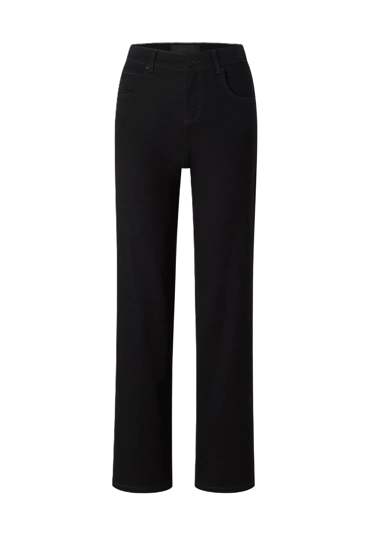 High-Waist-Jeans mit geradem Bein
