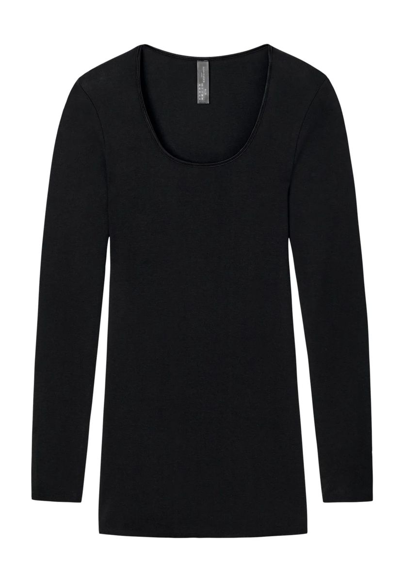 Essentielles Langarmshirt mit Rundhalsausschnitt