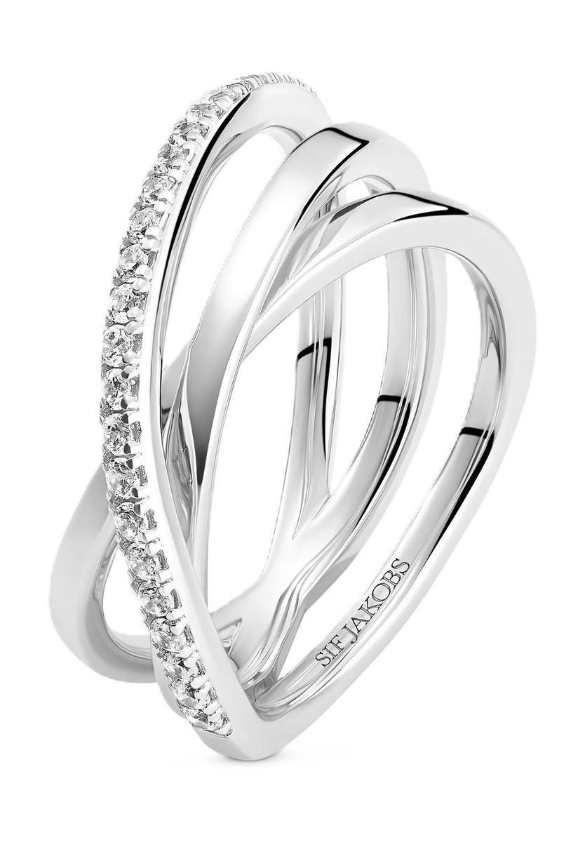 Funkelnder mehrlagiger Spiralring