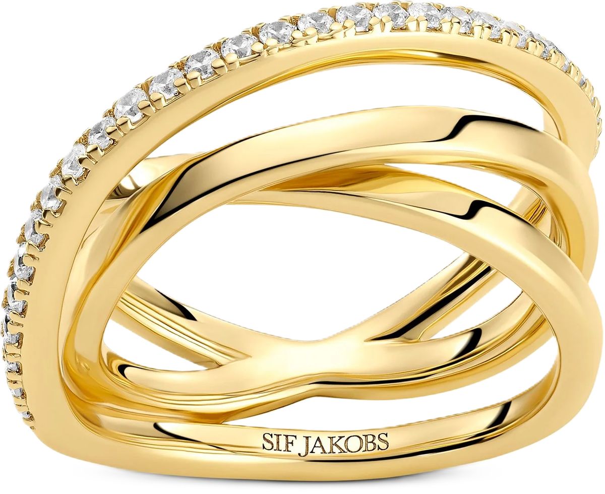 Funkelnder mehrlagiger Spiralring