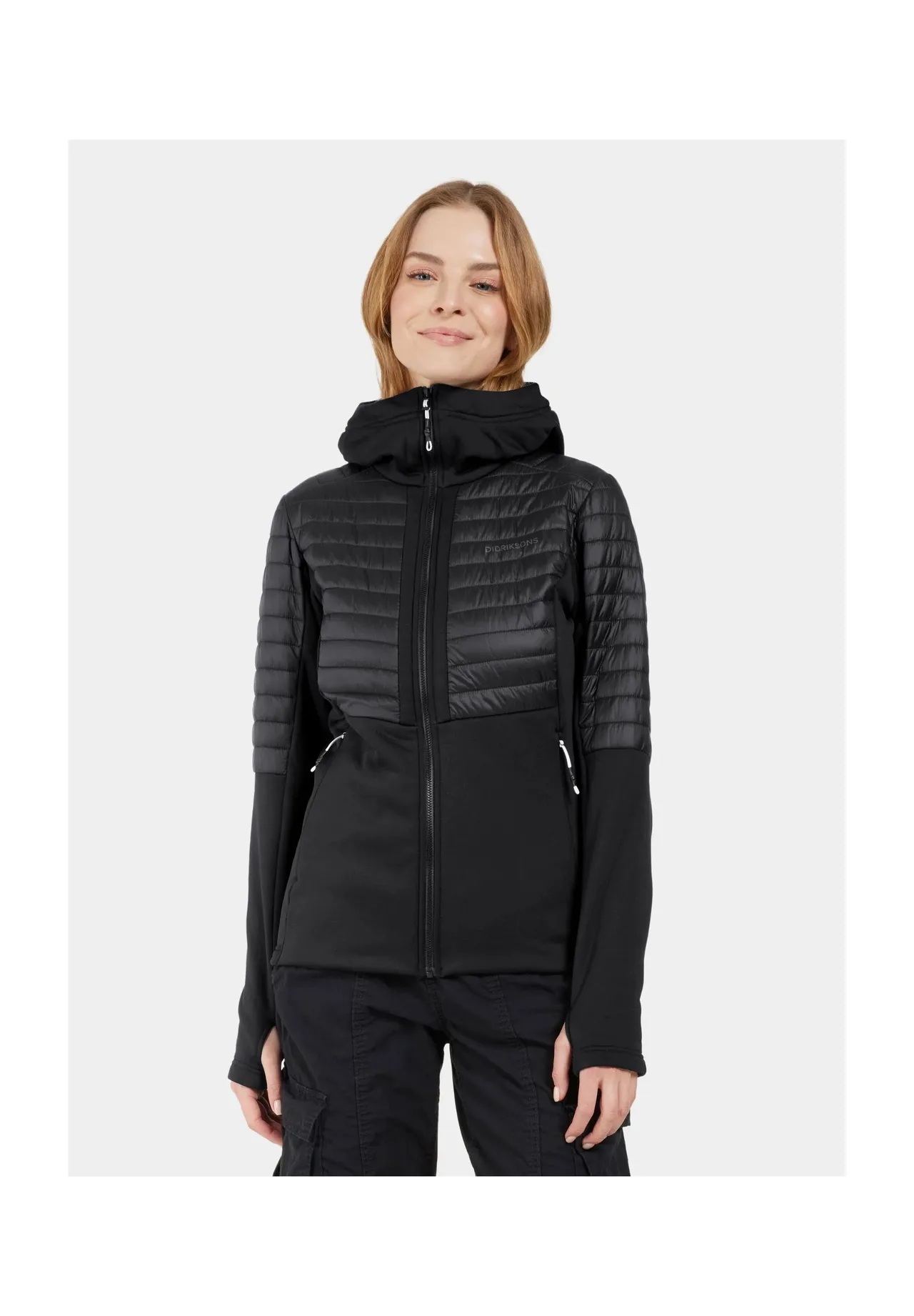 Hybrid-Funktionsjacke mit Kapuze