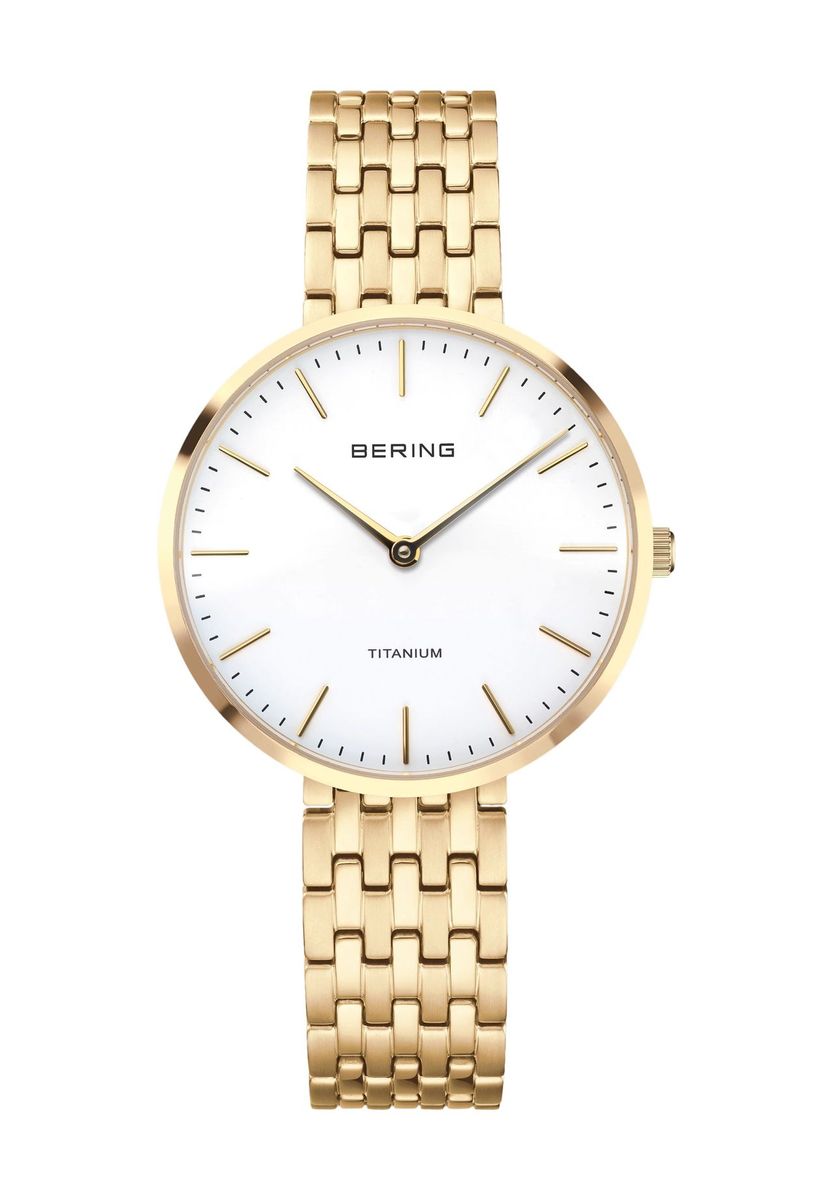 Minimalistische ultraflache Titan-Uhr