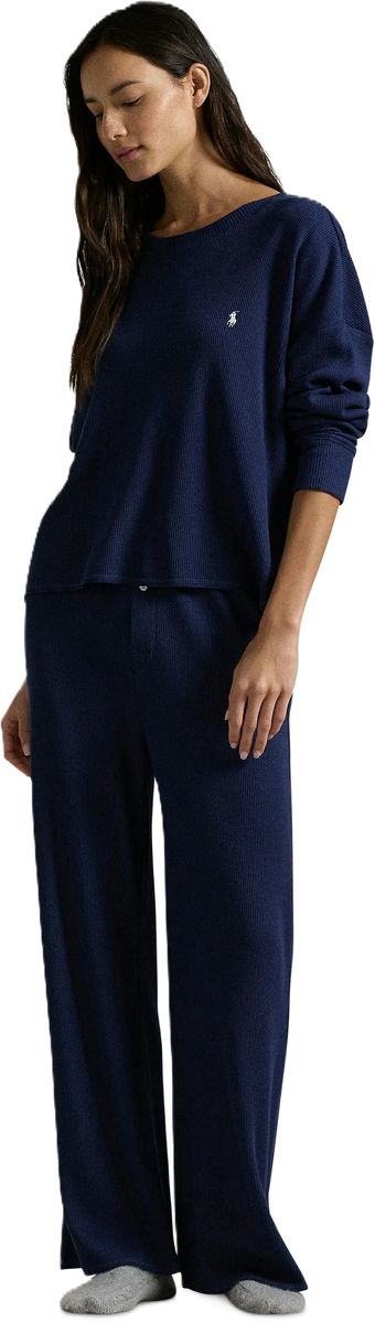 Langärmeliges Pyjama-Set aus Waffelstrick