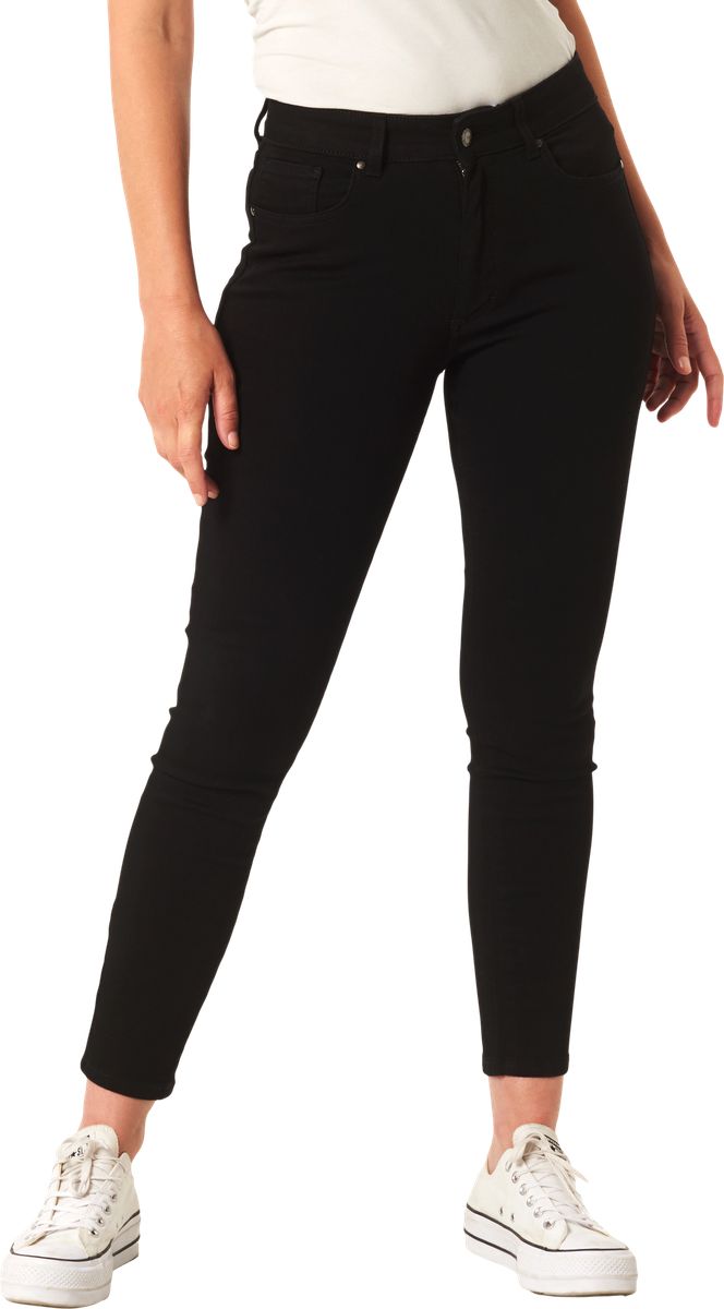 Skinny-Fit Jeans mit hohem Bund