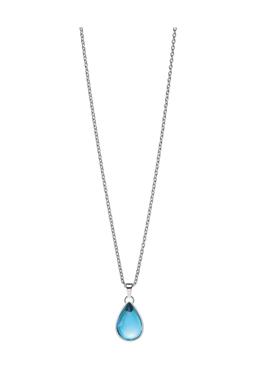 Elegante Halskette mit blauem Tropfenanhänger