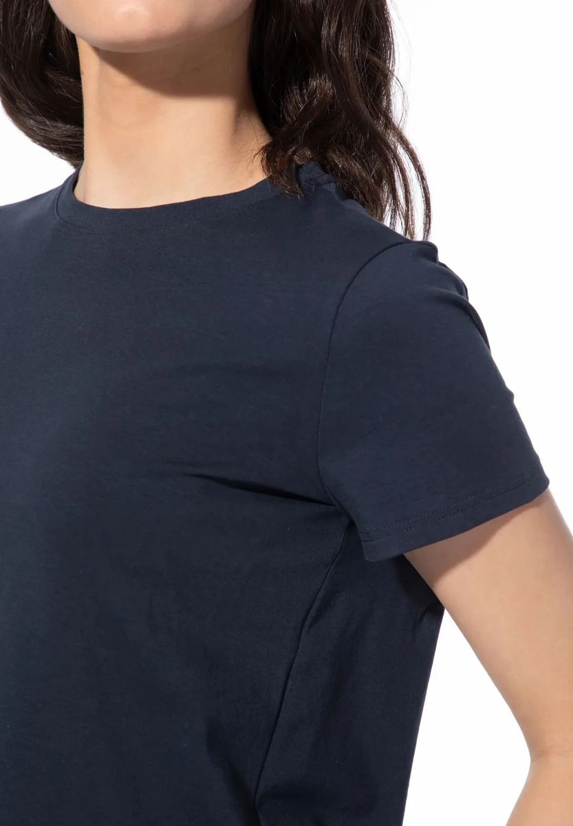 Weiches Baumwoll-Schlafshirt mit Rundhals