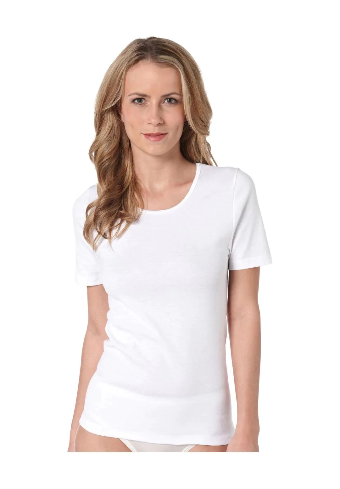 Klassisches Baumwoll-T-Shirt mit Rundhalsausschnitt