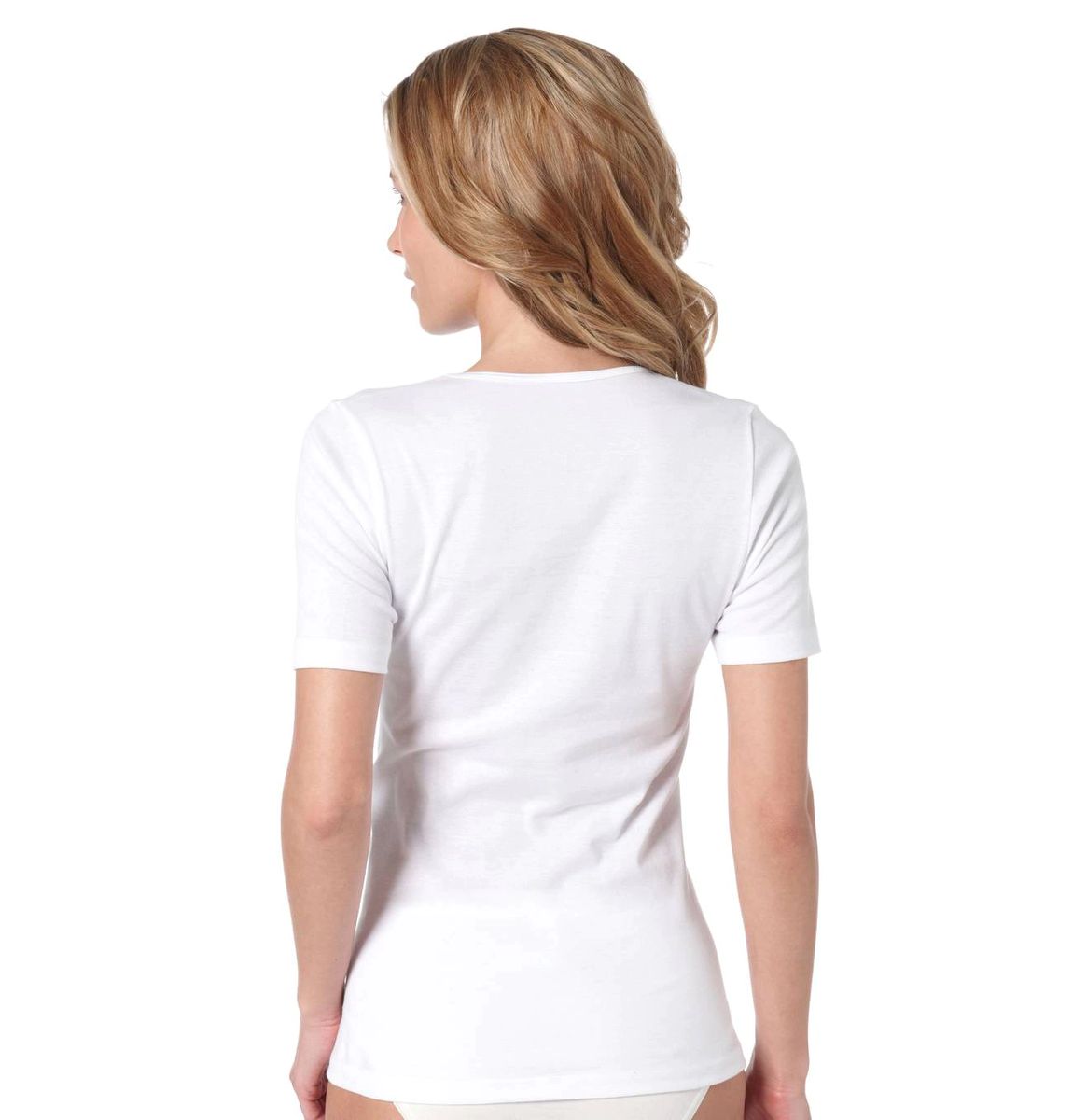 Klassisches Baumwoll-T-Shirt mit Rundhalsausschnitt