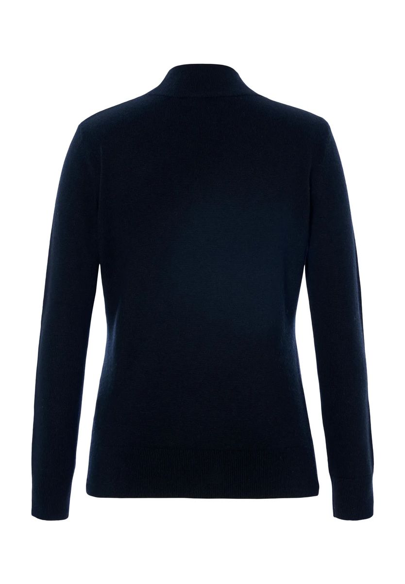 Seide-Kaschmir-Pullover mit Stehkragen