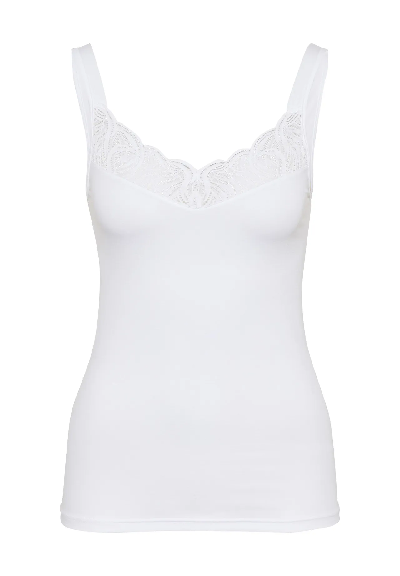 Elegantes Ärmelloses Camisole mit Spitzenbesatz