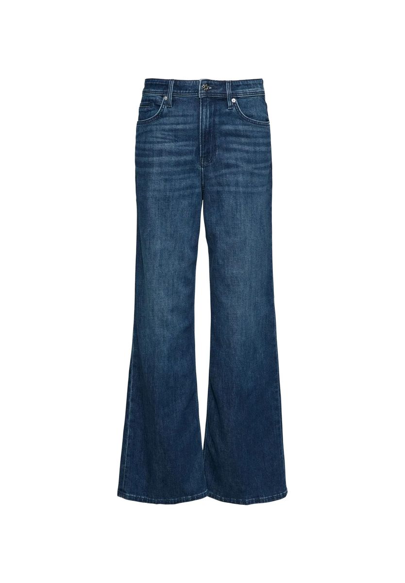 High-Waist-Jeans mit weitem Bein
