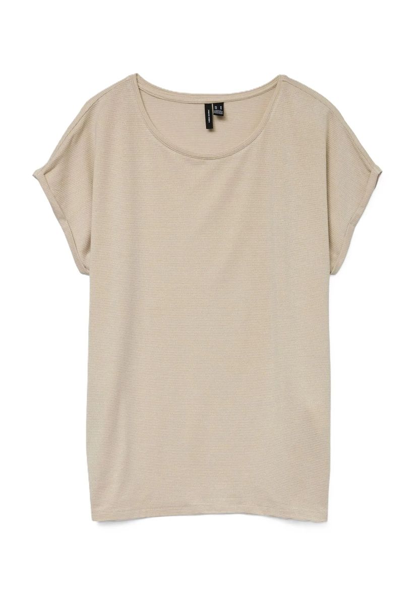 Lockeres Basic T-Shirt mit Rundhalsausschnitt