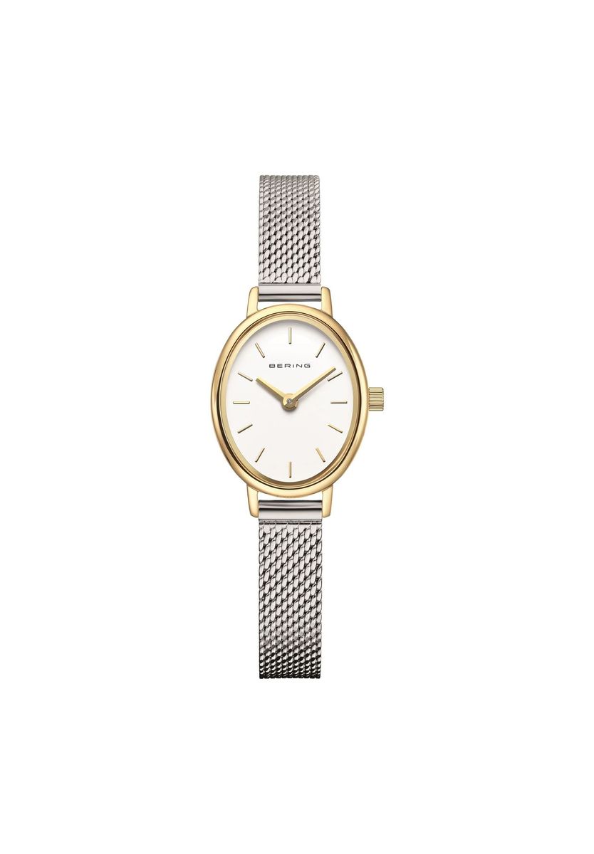 Klassische Armbanduhr mit Milanaise-Band